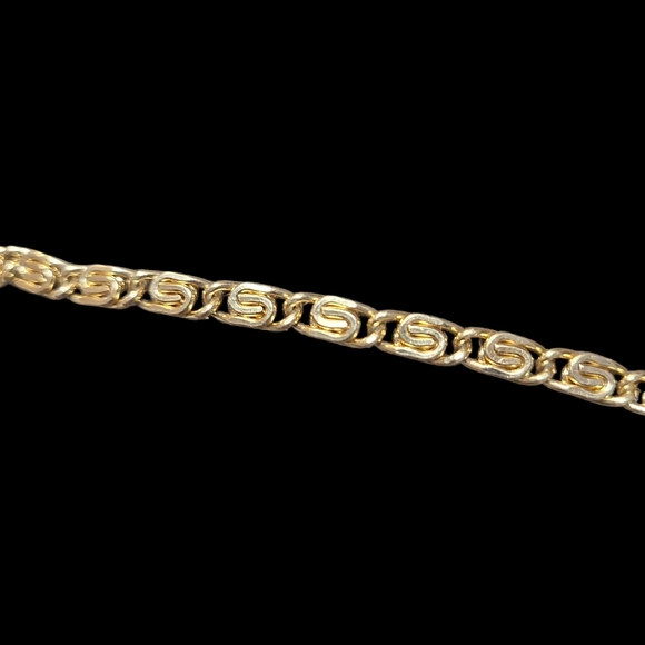 Vintage Cream Beaded Clutch with Gold Chain - Picture 5 of 5